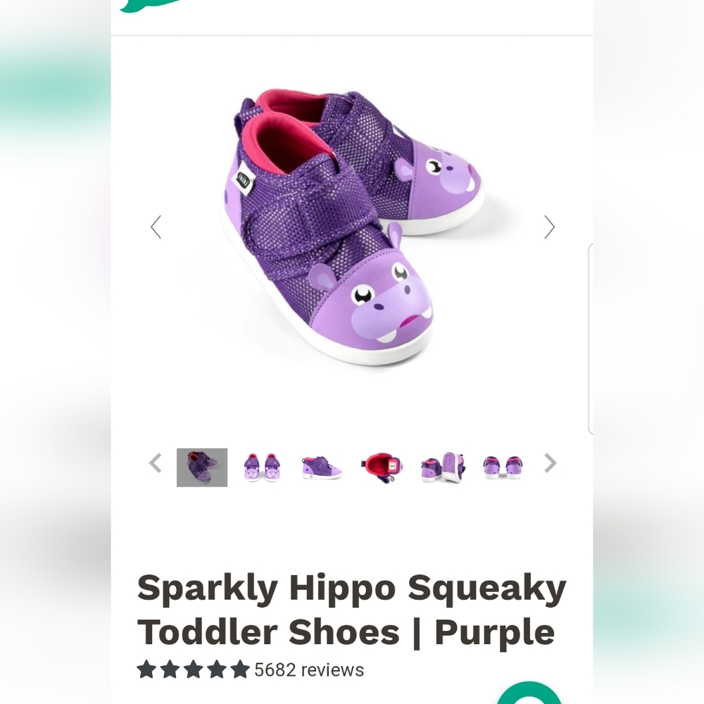 **MUST HAVE**Ikiki hippo squeaky sneakers size 9